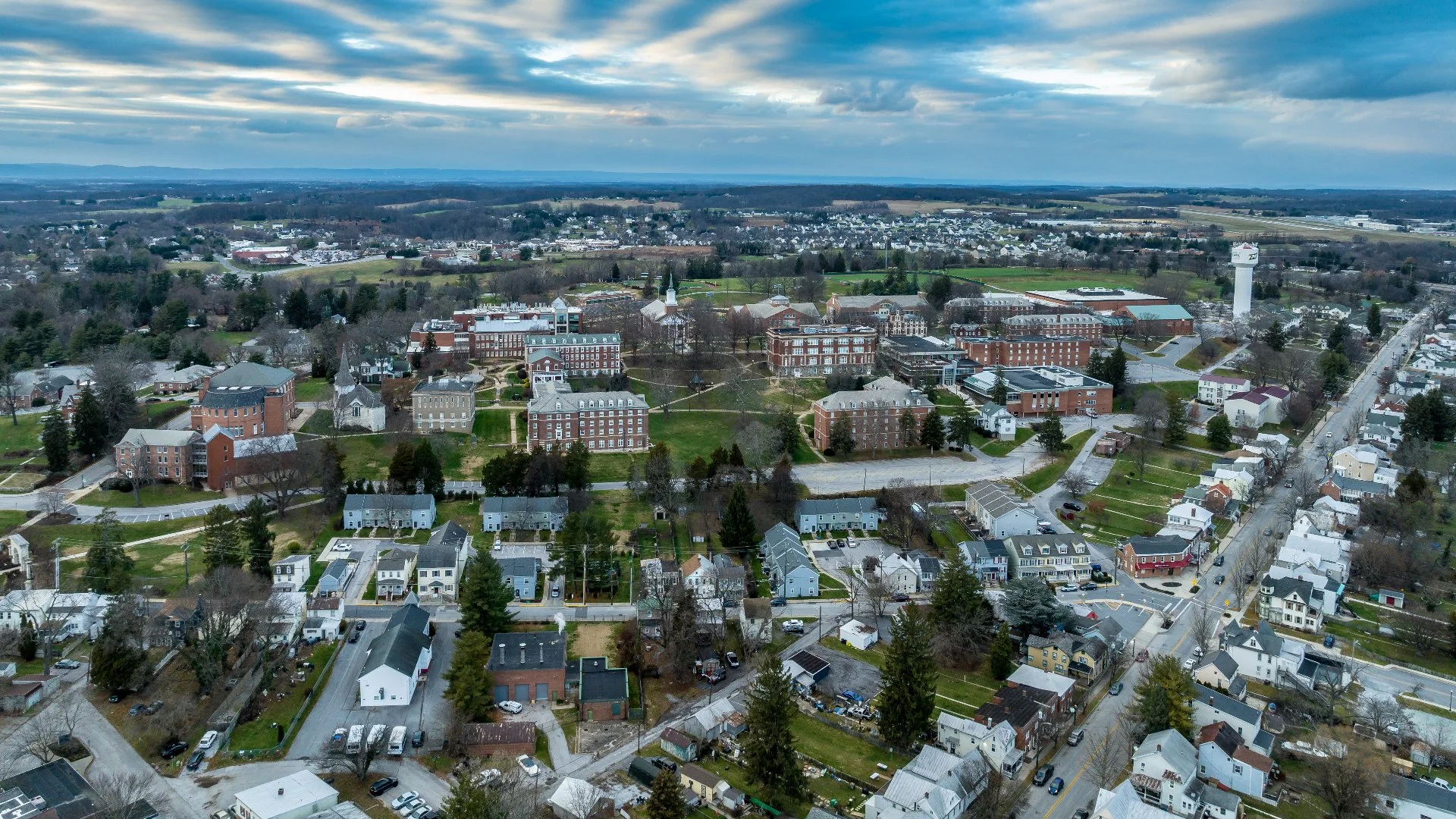 Aerial photo of Westminster, MD